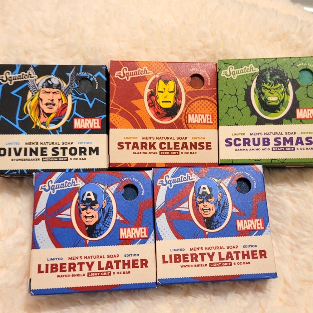 New Dr Squatch Marvel Soaps Limited Edition